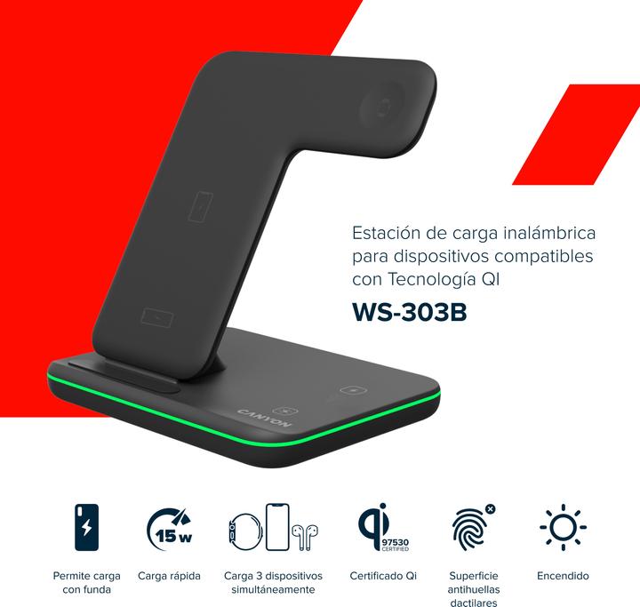 Image du produit Canyon Wireless Dock 3in1 (15 W)