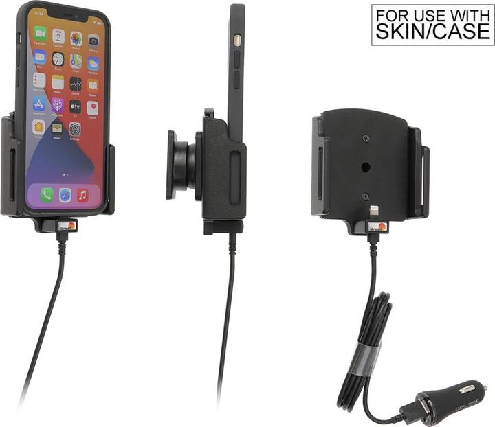 Immagine prodotto Brodit Supporto regolabile (laterale) Active USB, 12/24V, per APPLE iPhone 14 Pro, incluso caricatore USB