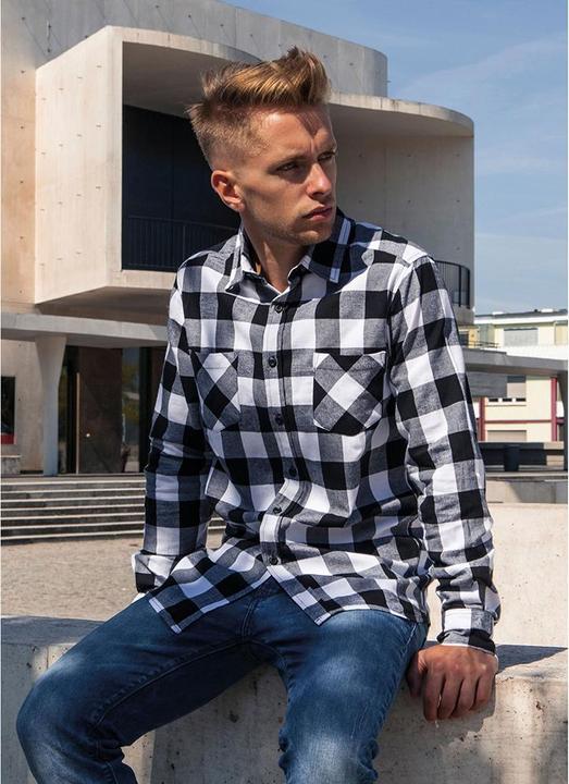 Image du produit Build Your Brand Chemise à carreaux en flanelle (XXL)