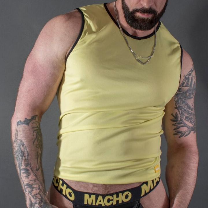 Macho Underwear Macho Hemd Gelb S/M (M)