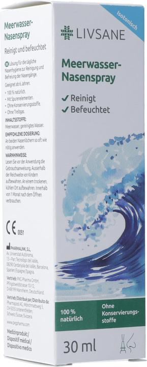 Nährwerte und Zutaten Livsane Meerwasser (1 Stück)