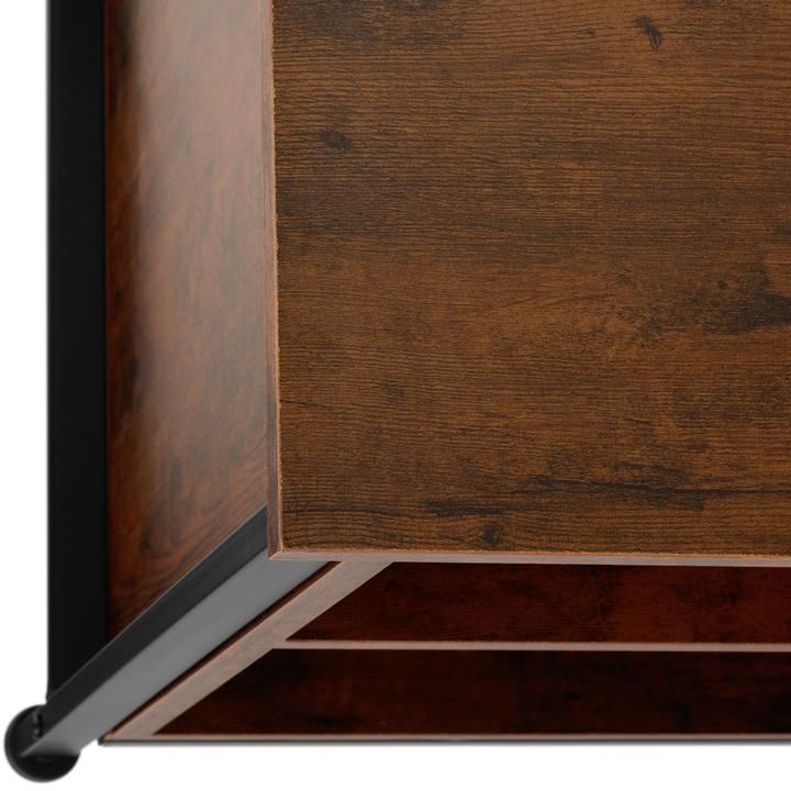 Actual product image tectake TV Cabinet Navan | 147x41x60.5 cm with 4 compartments & adjustable shelves