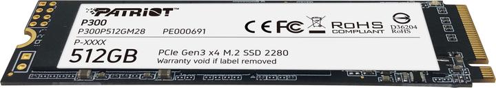 Actual product image Patriot P300 SSD 512 GB (512 GB, M.2 2280)