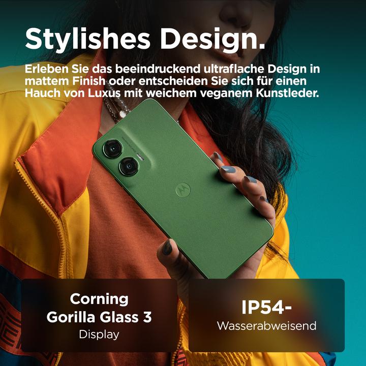Actual product image Motorola Moto G35 (128 GB, Leaf Green, 6.72", Dual SIM, 50 Mpx, 5G)