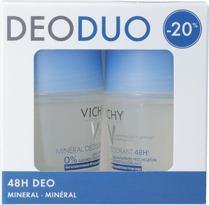 Produktbild Vichy - Deo Mineral 48h Duo Roll-on (2 x 50ml) (Roll-on, 50 ml)