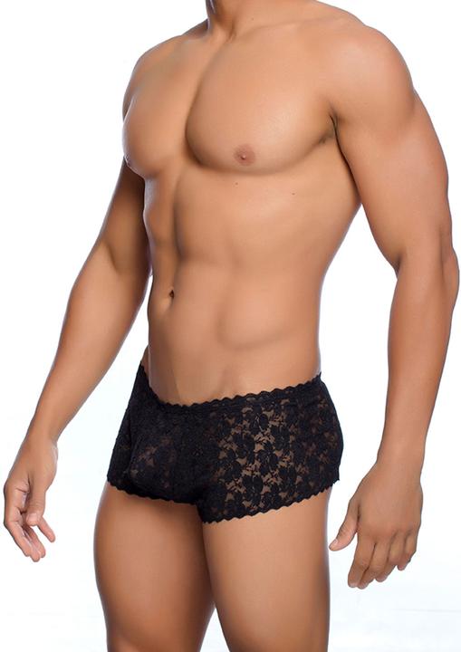 Immagine prodotto MaleBasics Pantaloncini da ragazzo in pizzo rosa (XL)