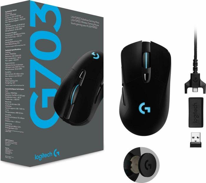 Immagine prodotto Logitech G G703 (Senza fili, Cablato)