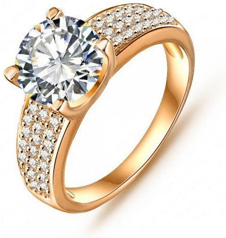 Produktbild Hermex Vergoldeter Ring RGP mit Zirkonia - Gold Gr. 57 (57)