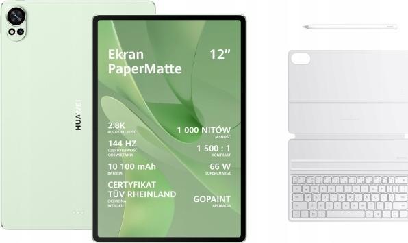Huawei MatePad 12X 12/256GB PaperMatte WiFi žalia + klaviatra + rysik