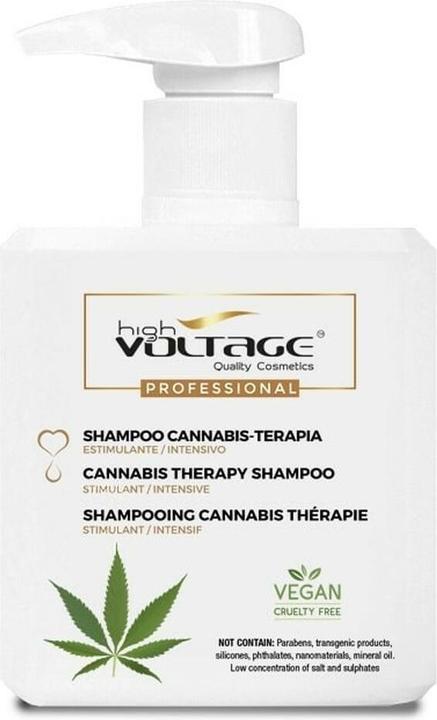DVA Electric Voltage Cannabis Therapy Shampoo 500ml (500 ml, Liquid shampoo)