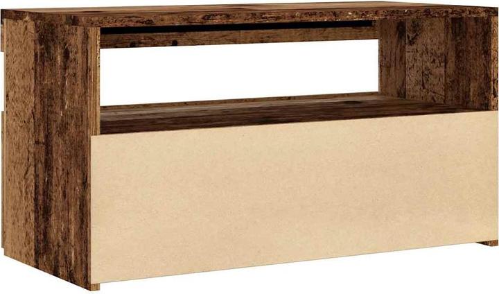 Actual product image VidaXL TV Schrank Lowboard Fernsehschrank Fernsehtisch LED 2 Stk. Altholz-Optik (75 x 35 x 40 cm)