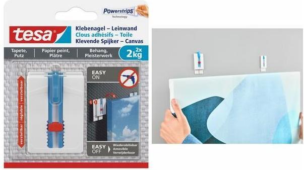 Image du produit tesa Canvas Adhesive Nail Wallpaper & Plaster Height Adjustable