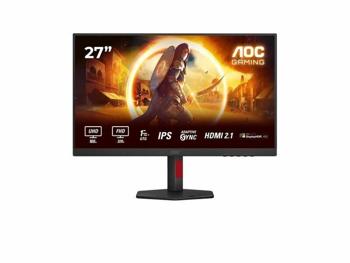 Actual product image AOC 68,6cm (27") U27G4R 16:09 2xHDMI+DP+USB black/red (3840 x 2160 Pixels, 27")