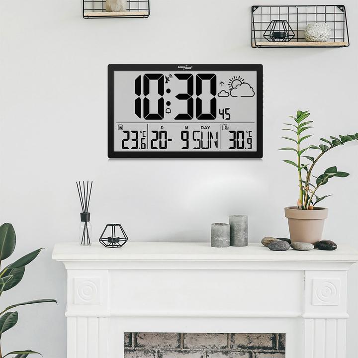 Produktbild No Name LCD-Wanduhr Temperatur Datum GB218