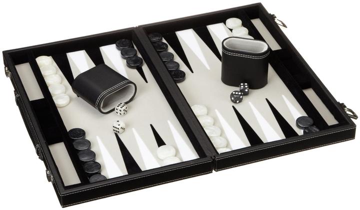 Image du produit Philos Backgammon gris médium similicuir (Allemand)