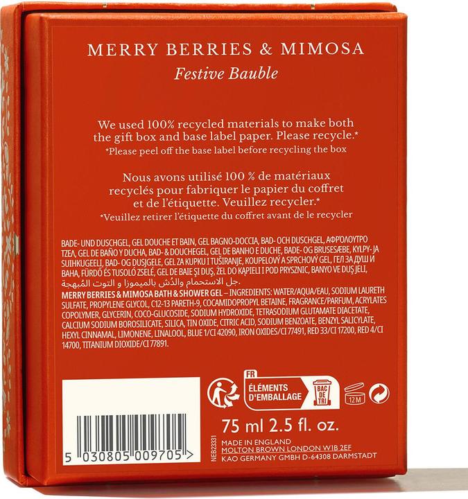 Actual product image Molton Brown Bath Body Merry B & Mim Bauble 75 ml (75 ml)