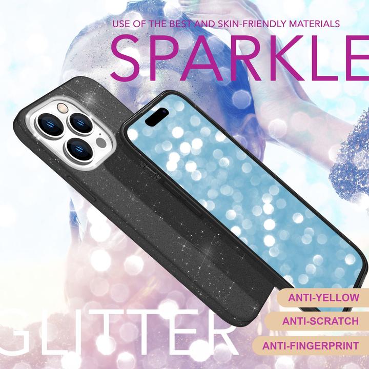 Produktbild Nalia Glitzer Hybrid Hülle (Apple iPhone 16 Pro Max)