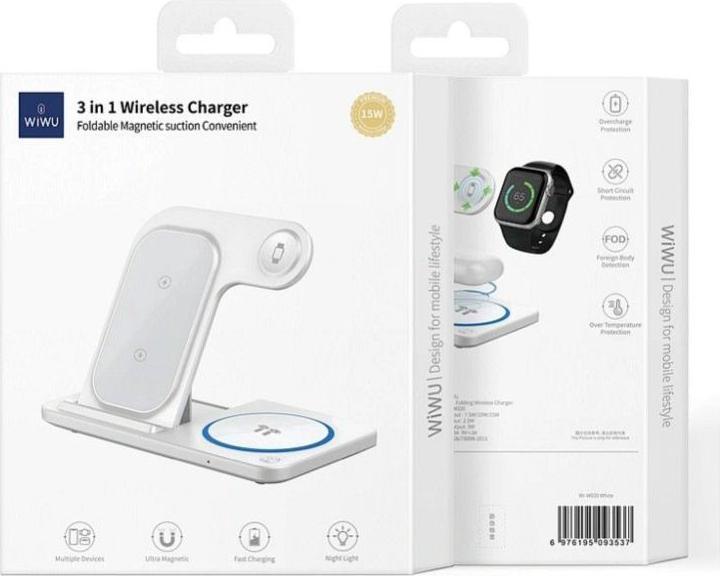 Productafbeelding Wiwu Wireless charger - Foldable Wireless Charger Wi-W009 15W (15 W)