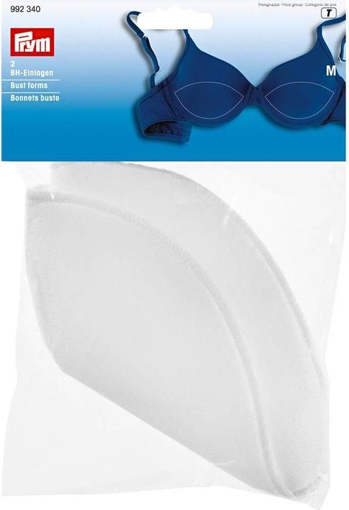 Actual product image Prym Bra inserts, white size S, card 2 pcs.
