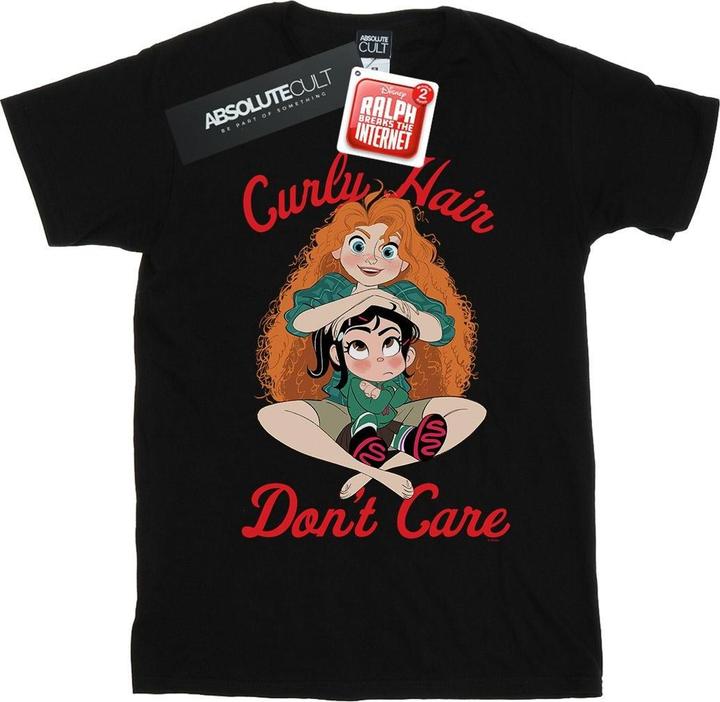 Actual product image Disney Girls Wreck It Ralph Merida And Vanellope Cotton T-Shirt (152, 158)