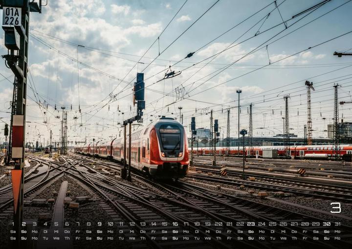 Immagine prodotto Ferrovia - L'affascinante mondo ferroviario - 2025 - Calendario DIN A2 (Copertina rigida, Tedesco)