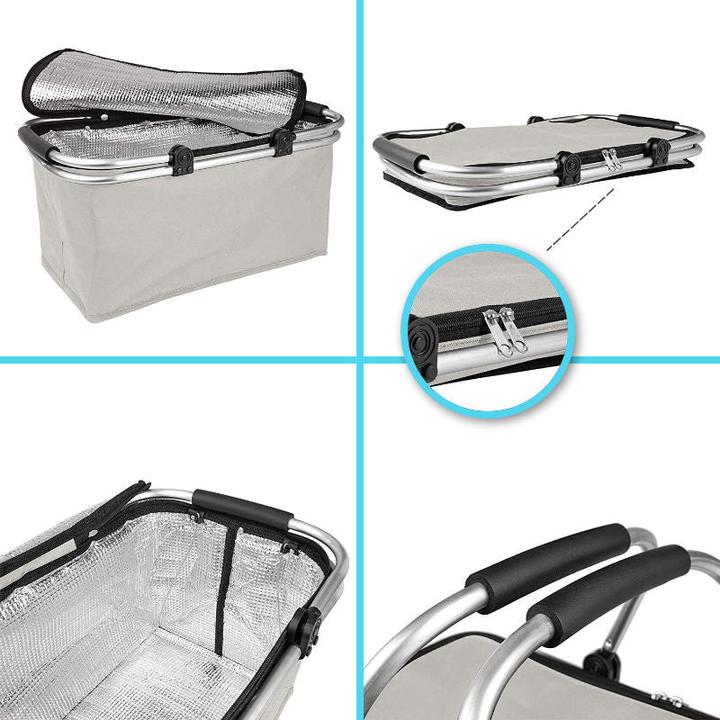 Image du produit Hermex Panier de course Panier de transport Panier isotherme Carrybag Sac isotherme Panier pique-nique (25 l)