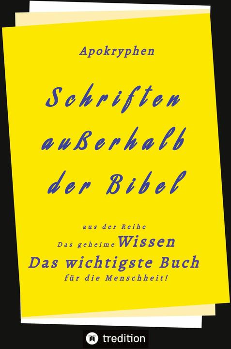 Produktbild Apokryphen - Schriften ausserhalb der Bibel (Deutsch, Paul Riessler, Herausgeber, Hermann Menge, 2022)