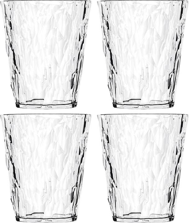 Actual product image Koziol Drinking Glass 250 ml Set of 4 CLUB No. 1 (0.25 l, 4 x)