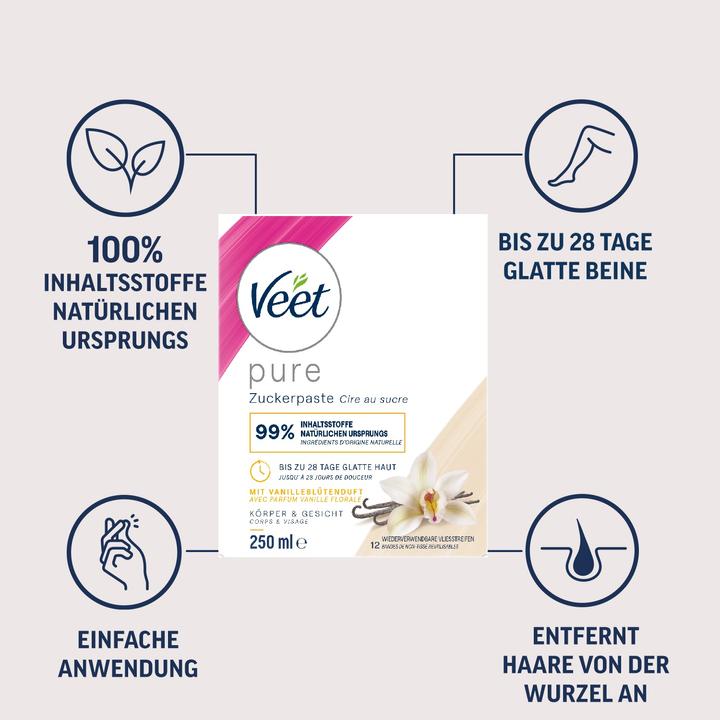 Actual product image Veet Sugaring sugar paste vanilla blossom (250 ml, 1 x, 440 g)