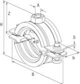 Actual product image Fischer Deutschland Silicone pipe clamp FRSH Clamping range 95-103mm galvanised steel FISCHER