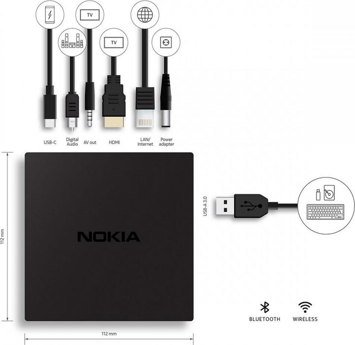 Produktbild Nokia Streaming box 8000 (8 GB, Android 10)