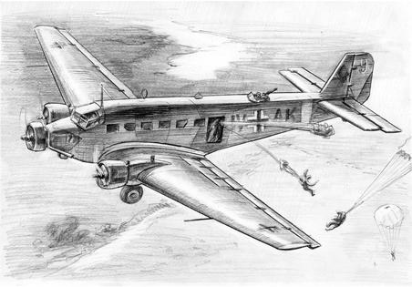 Produktbild Tamiya 1:200 WWII Ju-52 Transport Flugzeug