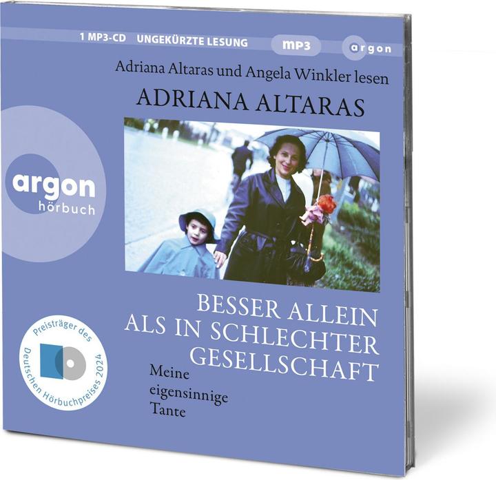 Actual product image Better alone than in bad company (Adriana Altaras, Angela Winkler, German)