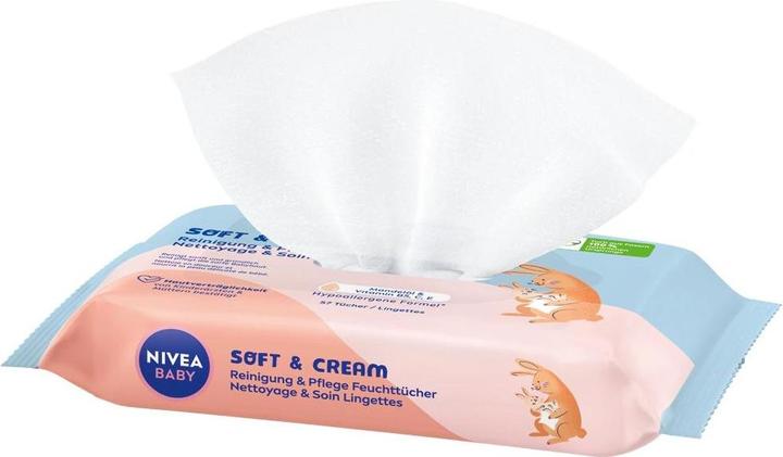 Actual product image NIVEA Soft & Cream Feuchttücher Quattro (228 Piece)