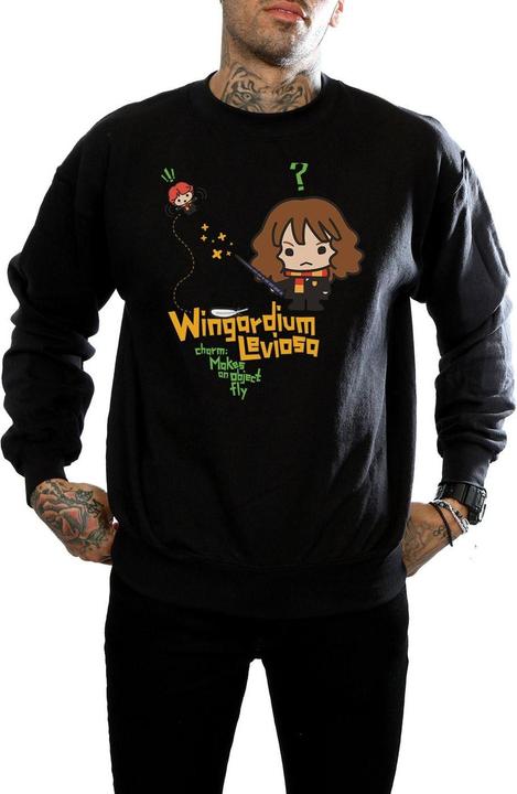Actual product image Mens Hermione Granger Wingardium Leviosa Junior Sweatshirt (M)