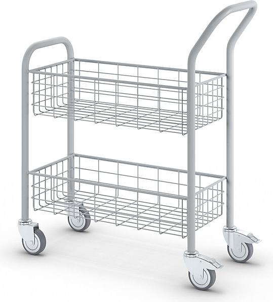Immagine prodotto eurokraft pro Carrello di distribuzione posta, 2 superfici di carico, portata 200 kg. (200 kg)