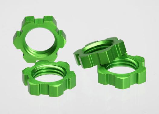 Image du produit Traxxas Écrous de jante 17mm vert anodisé (4)