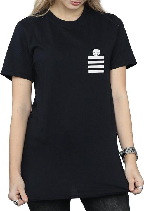 Produktbild Looney Tunes Tweety Pie Striped Faux Pocket TShirt (S)