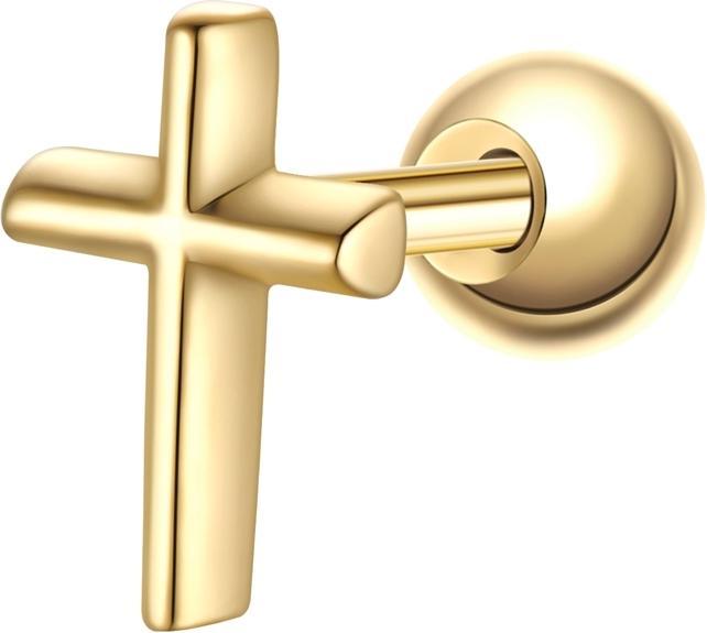 Produktbild Glanzstücke München Damen Ohrstecker Kreuz Sterling Silber - 37358 (Sterling Silber)