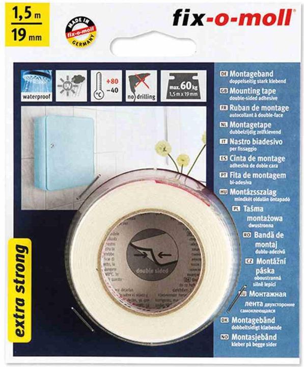 Actual product image Fix-o-moll Power Mount white 30kg 150cm 19mm (19 mm)