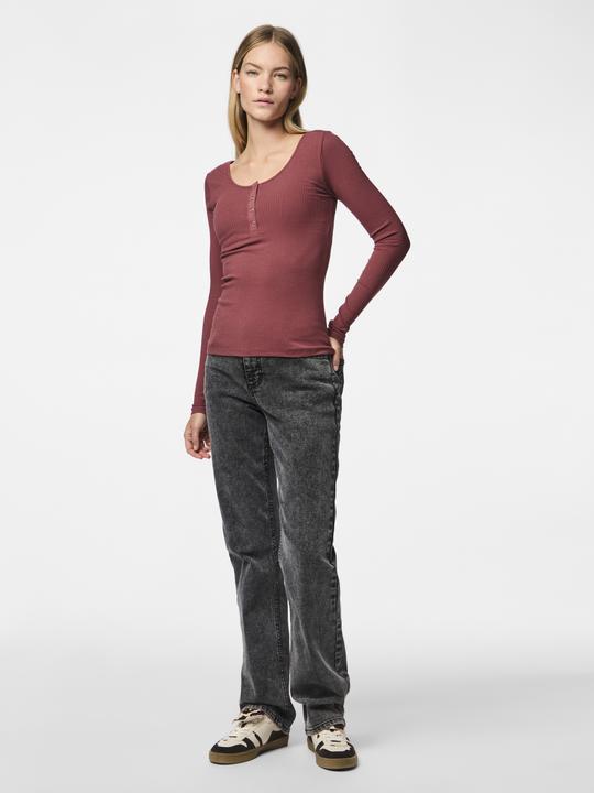 Actual product image Pieces Front buttoned ribbed top (S)