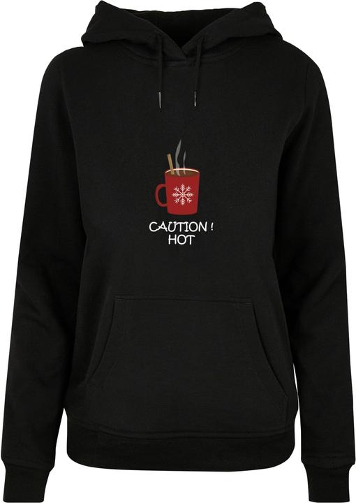 Merchcode Ladies Caution Hot Basic Hoody - 117889