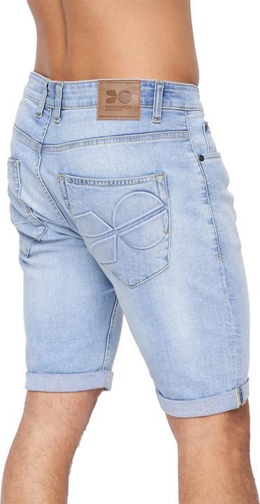 Actual product image Crosshatch Mens Tonwin Denim Embossed Shorts (38)