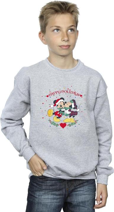 Actual product image Disney Boys Mickey Mouse Mickey Minnie Christmas Sweatshirt (128)