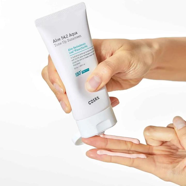Actual product image Cosrx Aloe 54.2 Aqua Tone Up Sunscreen 50ml SPF50+ PA+++ (Suntan cream, SPF 50+, 50 ml)