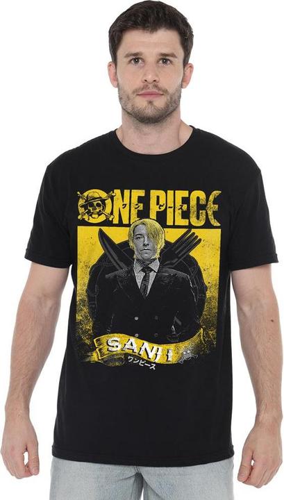 Actual product image One Piece Mens Sanji Etched T-Shirt (XXL)