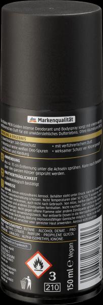 Produktbild dm Balea MEN Deospray Golden Intense (Spray, 150 ml)