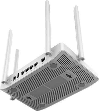 Actual product image Grandstream GWN-7052 wireless router Gigabit Ethernet Dual-band ( / ) White