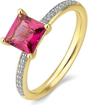 Produktbild Breuning RING - E.ROSA TURMALIN/Brill. 0,099 Ct. H/si (49, 585/14 K Gold)