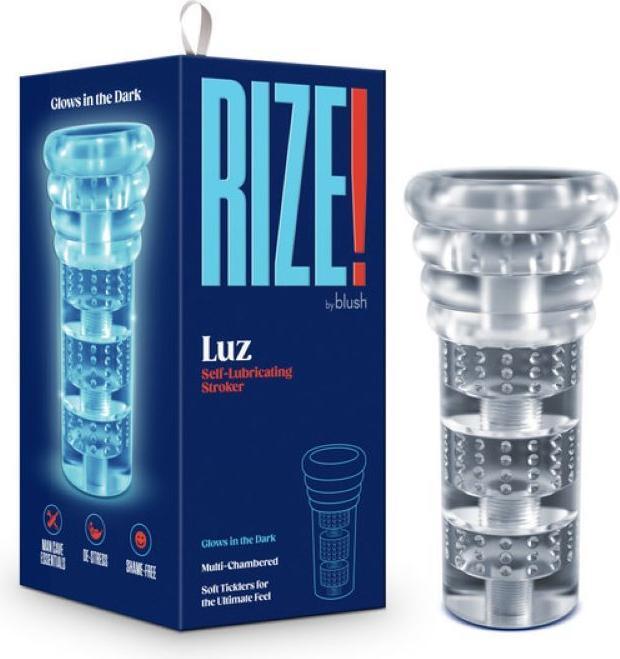 Blush Rize - Masturbador Luz Glow in the Dark - Transparente